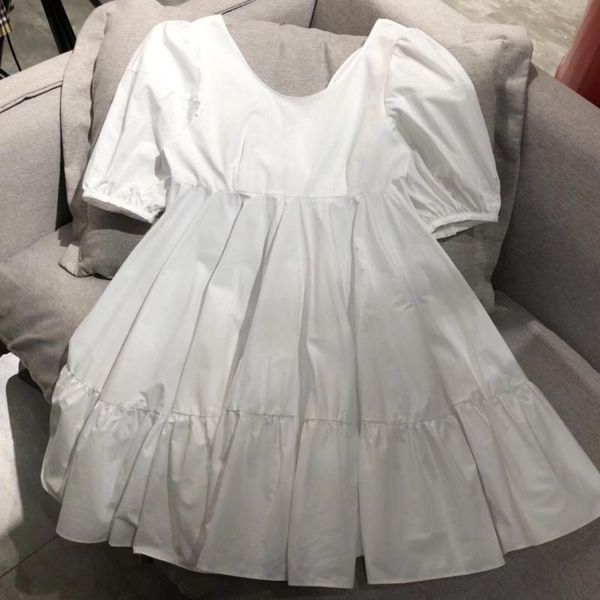2020 new ladies fashion short-sleeved round neck back bow doll dress 0614, White;black
2020 new ladies fashion short-sleeved round neck back bow doll dress 0614, White;black