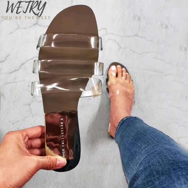 in 2020 flat women sandals shoes open toe slides transparent pvc fashion summer shoes ladies slippers outside beach sandal, Black
in 2020 flat women sandals shoes open toe slides transparent pvc fashion summer shoes ladies slippers outside beach sandal, Black