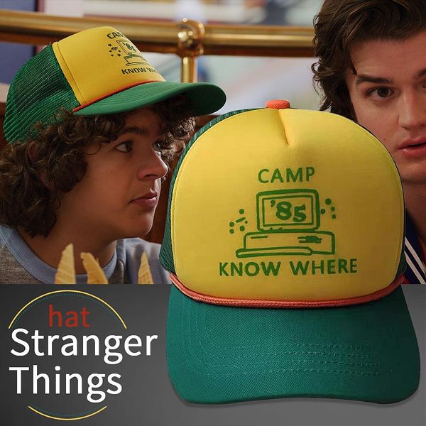 stranger things 3 dustin hat new retro mesh trucker cap camp know where adjustable baseball caps cosplay party street cap vpfwk, Black;white
stranger things 3 dustin hat new retro mesh trucker cap camp know where adjustable baseball caps cosplay party street cap vpfwk, Black;white