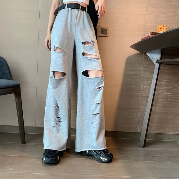 sweatpants women clothes pants streetwear 2020 summer fashion korean style wide leg harajuku baggy ripped high waisted vintage, Black;white
sweatpants women clothes pants streetwear 2020 summer fashion korean style wide leg harajuku baggy ripped high waisted vintage, Black;white