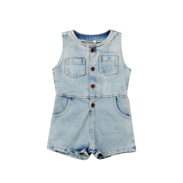 1-5years toddler kids baby girls denim romper sleeveless button jumpsuit playsuit outfits, Blue
1-5years toddler kids baby girls denim romper sleeveless button jumpsuit playsuit outfits, Blue