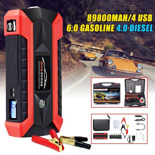 89800mah 12v car jump starter 600a multifunction emergency charger battery power bank starting device for diesel gas car
89800mah 12v car jump starter 600a multifunction emergency charger battery power bank starting device for diesel gas car