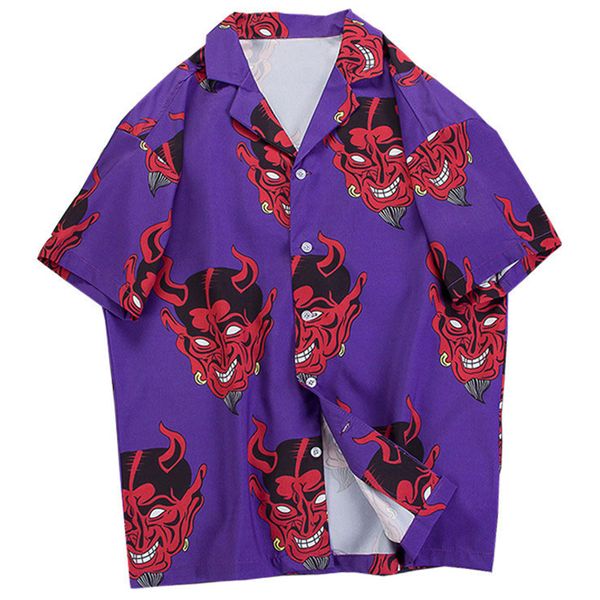 devil print hawaiian shirts 2019 men beach aloha party casual holiday short sleeve shirt fashion hip hop streetwear, White;black
devil print hawaiian shirts 2019 men beach aloha party casual holiday short sleeve shirt fashion hip hop streetwear, White;black
