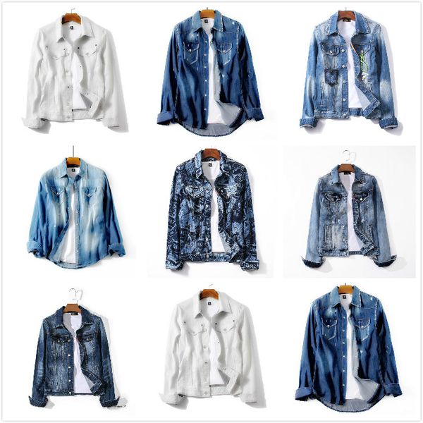 20ss mens designer denim jacket jean jackets casual outerwear men coats more color solid men long sleeve jeacket mf99, Black;brown
20ss mens designer denim jacket jean jackets casual outerwear men coats more color solid men long sleeve jeacket mf99, Black;brown
