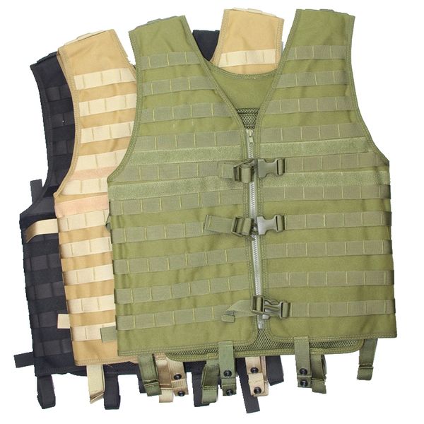molle tactical vest camouflage vest cs wargame can be add pouches simple army outdoor fishing hunting gear, Camo;black
molle tactical vest camouflage vest cs wargame can be add pouches simple army outdoor fishing hunting gear, Camo;black