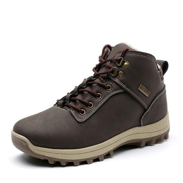 2019 new warm men boots winter leather boots waterproof rubber snow england retro ankle for men winter shoes size 47, Black
2019 new warm men boots winter leather boots waterproof rubber snow england retro ankle for men winter shoes size 47, Black