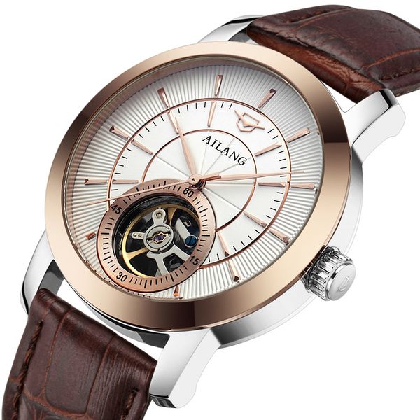 five-year warranty ai lang men watch waterproof fully automatic machinery watch, Slivery;brown
five-year warranty ai lang men watch waterproof fully automatic machinery watch, Slivery;brown