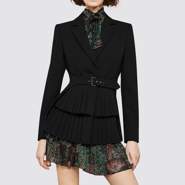 new fashion plus size dress suits green flower print dress blazer suits women slim long sleeve two-pieces sets, White;black
new fashion plus size dress suits green flower print dress blazer suits women slim long sleeve two-pieces sets, White;black