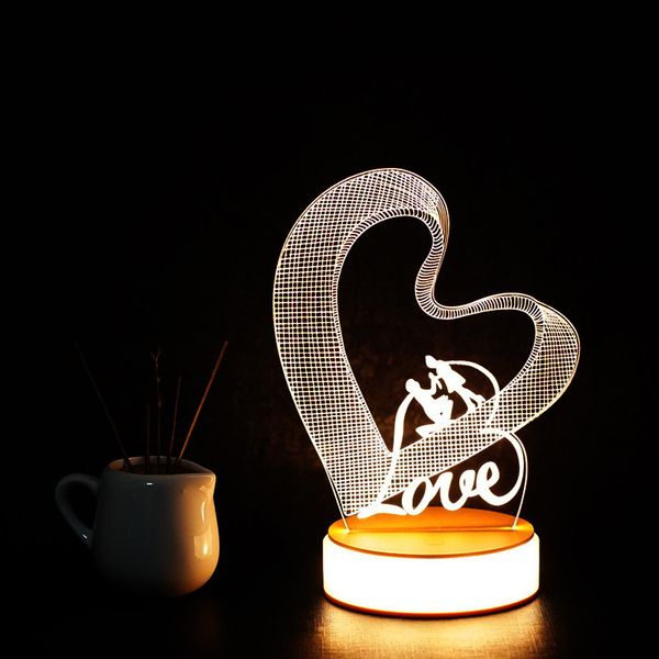 3d colorful love night light acrylic creative led table light festival christmas atmosphere children usb night light 
3d colorful love night light acrylic creative led table light festival christmas atmosphere children usb night light