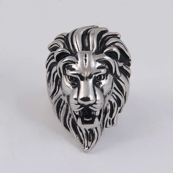 classic punk lion head animal ring for men fashion stainless steel rock punk rings, Silver
classic punk lion head animal ring for men fashion stainless steel rock punk rings, Silver