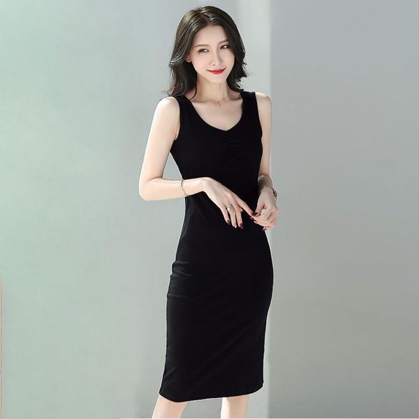 woman cotton soft dress short sleeveless o-neck casual elastic lady office dress, Black;gray
woman cotton soft dress short sleeveless o-neck casual elastic lady office dress, Black;gray