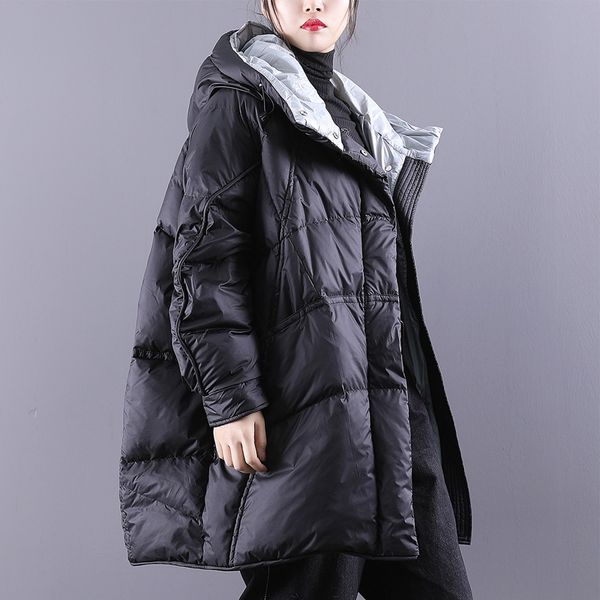 janveny winter down coat women puffy jacket loose thicken warm 90% white duck down jacket female parkas winter fluffy coat, Black
janveny winter down coat women puffy jacket loose thicken warm 90% white duck down jacket female parkas winter fluffy coat, Black