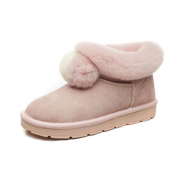 women genuine leather snow boots 2019 winter solid color warm ankle boots for woman snow shoes female flat winter boot shoes, Black
women genuine leather snow boots 2019 winter solid color warm ankle boots for woman snow shoes female flat winter boot shoes, Black