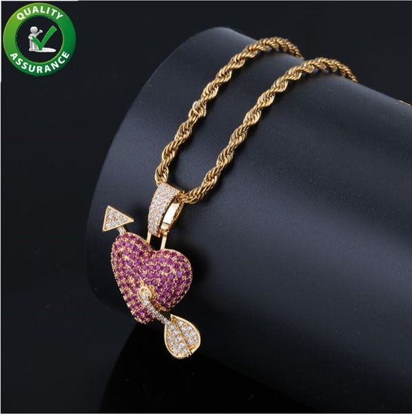 iced out pendant hip hop jewelry necklace designer micropave bling diamond cz bling mens gold chain arrow heart cupid pendants women couple, Silver
iced out pendant hip hop jewelry necklace designer micropave bling diamond cz bling mens gold chain arrow heart cupid pendants women couple, Silver