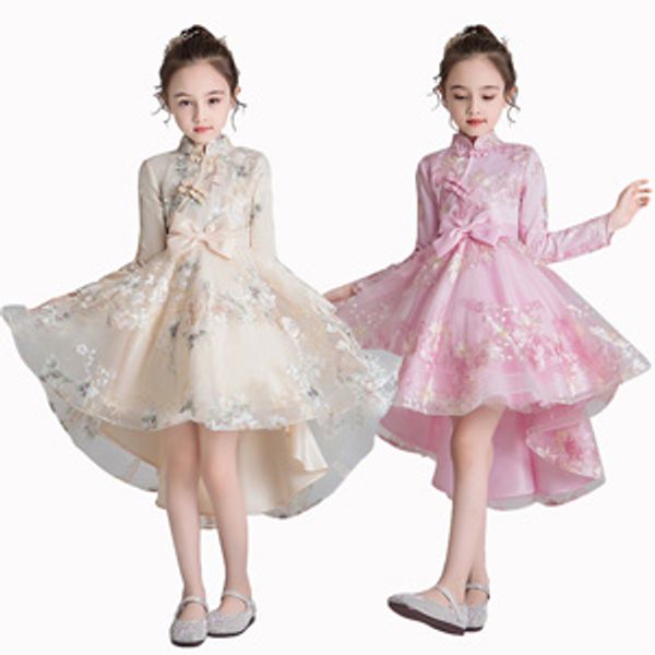 high-end long sleeve girls dresses princess elegant wedding dress clothes lace traling embroidery party dresses kids children flower dress, Red;yellow
high-end long sleeve girls dresses princess elegant wedding dress clothes lace traling embroidery party dresses kids children flower dress, Red;yellow