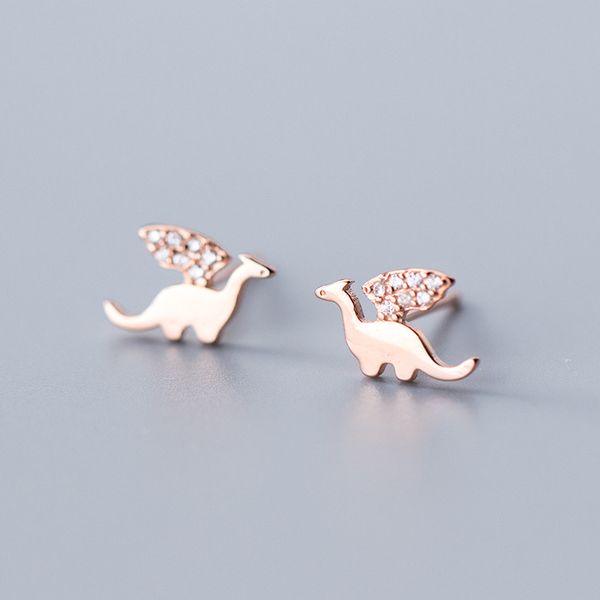 fashion 100% 925 sterling silver small cute dinosaur shape rose gold color filled cz stud earings for womens girls jewelry gifts, Golden;silver
fashion 100% 925 sterling silver small cute dinosaur shape rose gold color filled cz stud earings for womens girls jewelry gifts, Golden;silver