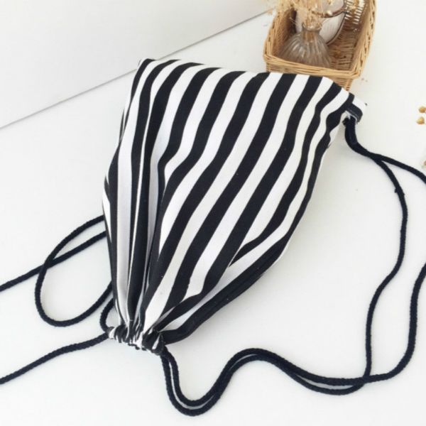 drawstring backpack canvas black white stripe pattern large storage bag travel casual teenagers backpacks
drawstring backpack canvas black white stripe pattern large storage bag travel casual teenagers backpacks