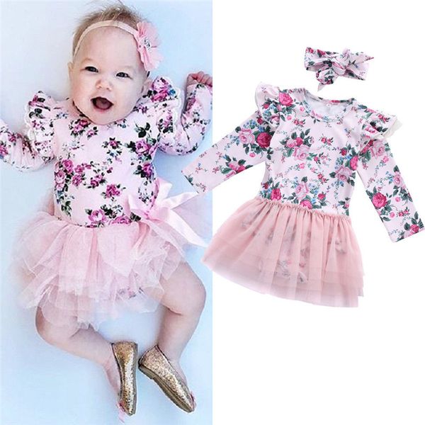 new baby girl floral long sleeve bodysuit voile dress headband clothes set newborn baby girl tulle jumpsuit headband 2pcs outfit, Blue
new baby girl floral long sleeve bodysuit voile dress headband clothes set newborn baby girl tulle jumpsuit headband 2pcs outfit, Blue