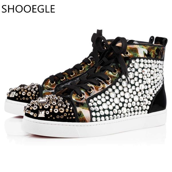 shooegle luxury men handmade shoes men diamond studs high sneakers lace up crystal flats rhinestone shoes runway, Black
shooegle luxury men handmade shoes men diamond studs high sneakers lace up crystal flats rhinestone shoes runway, Black