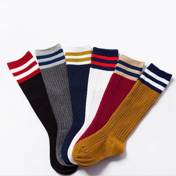 children long tube socks cotton baby high socks school wind student stripe sports solid color socks 61, Pink;yellow
children long tube socks cotton baby high socks school wind student stripe sports solid color socks 61, Pink;yellow