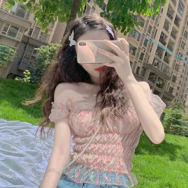 summer pink sweet women's clothing crop slash neck ladies off shoulder shirts fashion brand korean blouses new 2020, White
summer pink sweet women's clothing crop slash neck ladies off shoulder shirts fashion brand korean blouses new 2020, White