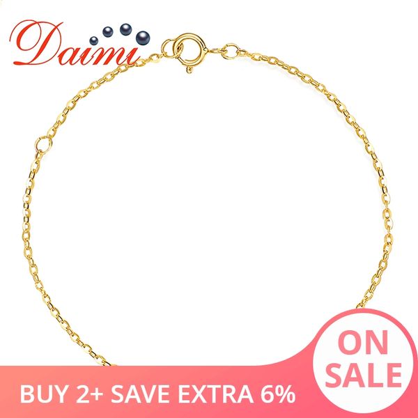 daimi pure gold bracelet chain 18k yellow gold chain adjustable 16cm-18cm bracelet jewelry gift, Golden;silver
daimi pure gold bracelet chain 18k yellow gold chain adjustable 16cm-18cm bracelet jewelry gift, Golden;silver