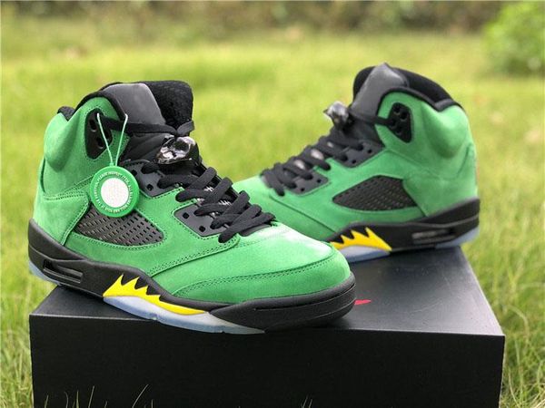 2020 air authentic 5 se oregon ducks basketball shoes apple green yellow strike black jumpman reflective men sports sneakers with box
2020 air authentic 5 se oregon ducks basketball shoes apple green yellow strike black jumpman reflective men sports sneakers with box