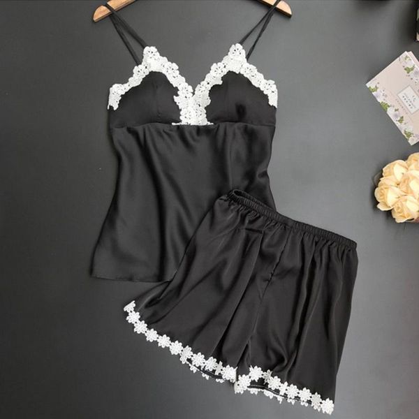 women's sleepwear sotetily brand sets for women fashion lace satin pijama summer nightwear lingerie pyjamas homewear ne, Black;red
women's sleepwear sotetily brand sets for women fashion lace satin pijama summer nightwear lingerie pyjamas homewear ne, Black;red