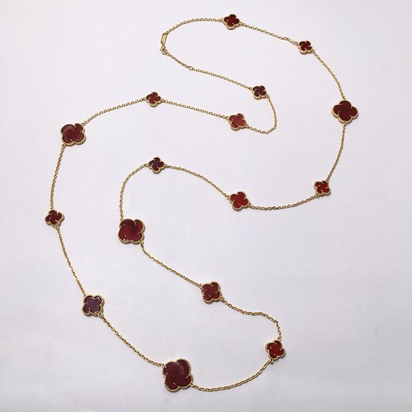 whole fashion jewelry clover shell agate jewelry big small size four leaf 16 flower necklace 90cm, Silver
whole fashion jewelry clover shell agate jewelry big small size four leaf 16 flower necklace 90cm, Silver
