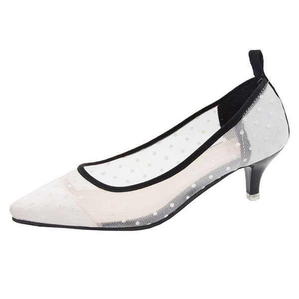 pointed toe heeled sandals hollowed mesh lace tip mid heel shoes 2019 summer wedding party shoes thin heels, Black
pointed toe heeled sandals hollowed mesh lace tip mid heel shoes 2019 summer wedding party shoes thin heels, Black