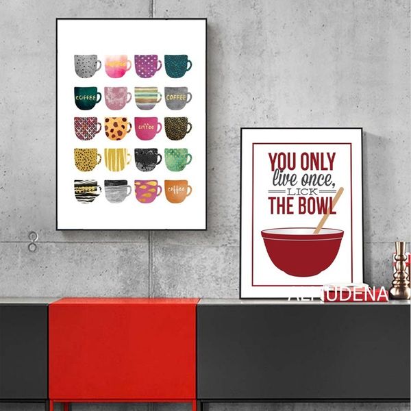 you only live once multi colors cups canvas paintings modern nordic wall art posters prints for kitchen dining room home decor
you only live once multi colors cups canvas paintings modern nordic wall art posters prints for kitchen dining room home decor