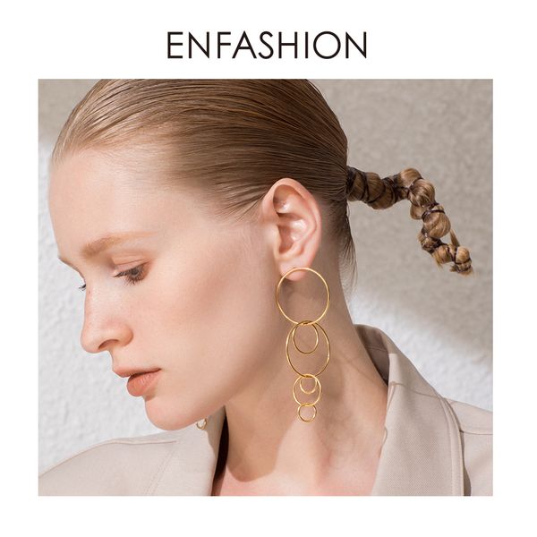 enfashion boho multi-layer round drop earrings for women gold color circle long dangle earings fashion jewelry kolczyki e191112, Golden
enfashion boho multi-layer round drop earrings for women gold color circle long dangle earings fashion jewelry kolczyki e191112, Golden