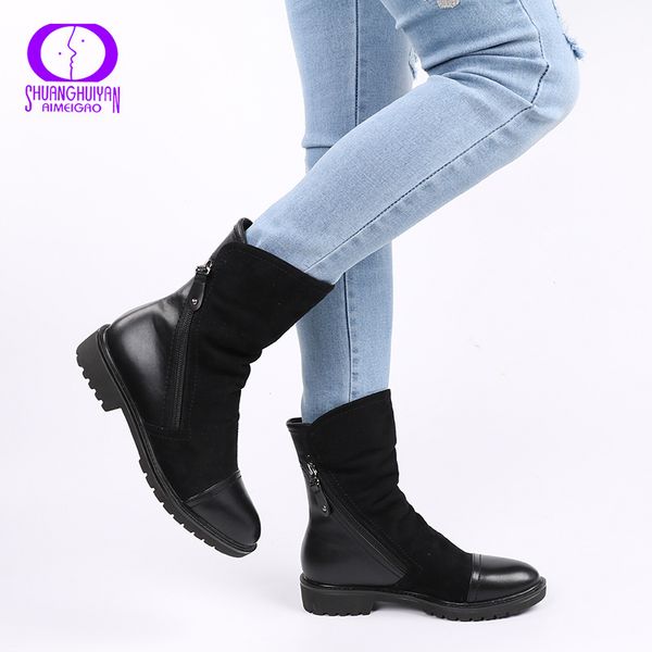aimeigao ankle boot suede soft leather women boots double zip short plush spring autumn boots plus size shoes t200520, Black
aimeigao ankle boot suede soft leather women boots double zip short plush spring autumn boots plus size shoes t200520, Black
