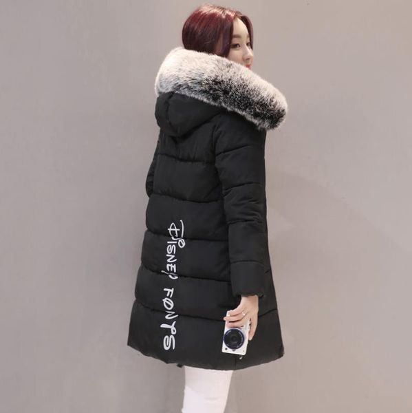 parkas women winter basic jackets long cotton casual fur hooded jackets women thick warm winter parkas female overcoat coat, Black 
parkas women winter basic jackets long cotton casual fur hooded jackets women thick warm winter parkas female overcoat coat, Black