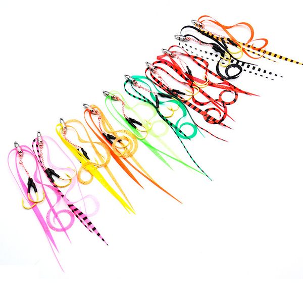 13# 50pcs silicone skirt assist hook jigging hook sea fishing jig head fishing super strong
13# 50pcs silicone skirt assist hook jigging hook sea fishing jig head fishing super strong