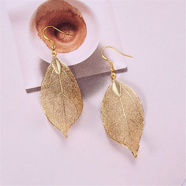2020 fashion bohemian long earrings unique natural real leaf big earrings for women jewelry gift oorbellen pendientes mujer, Silver
2020 fashion bohemian long earrings unique natural real leaf big earrings for women jewelry gift oorbellen pendientes mujer, Silver