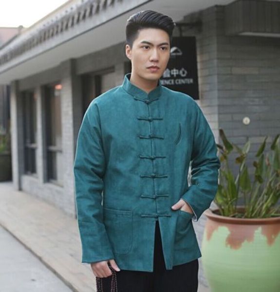 handsome chinese men's cotton clothing jacket/coat green sz: m l xxl xxxl, Black
handsome chinese men's cotton clothing jacket/coat green sz: m l xxl xxxl, Black