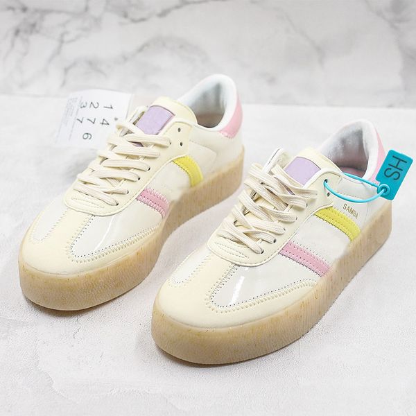 2019 SAMBA Originals Samba Rose Casual Shoes Girls Women Sneakers Suede Skateboard Shoes Luxury Slip-On Fashion Designer Shoes