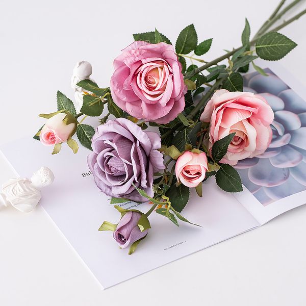 single branch of 2 artificial rose bouquets silk vase flower pgraphy prop simulation bouquet party decoration
single branch of 2 artificial rose bouquets silk vase flower pgraphy prop simulation bouquet party decoration