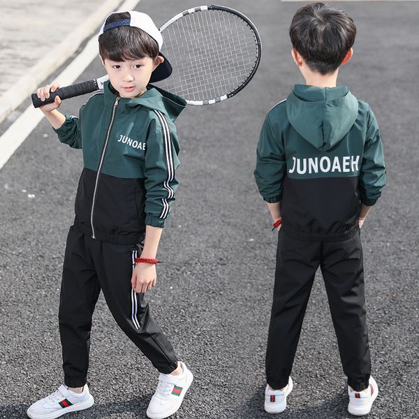 2019 spring autumn children's clothing jacket t-shirt and pants 2pieces clothing sets for boys cotton boy's clothes kids clothes t, White