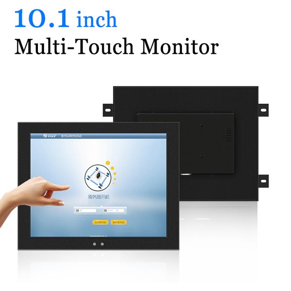 

10.1 inch multi touch monitor industrial capacitive touch screen lcd monitor with hdmi dvi vga