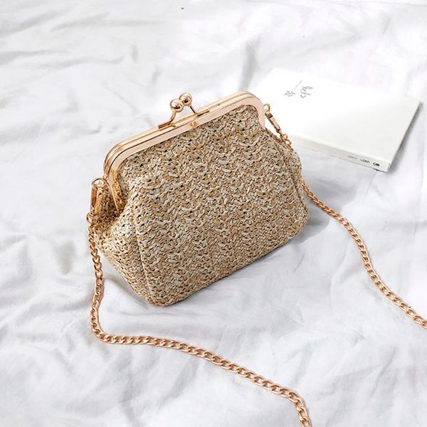 straw bag women fashion summer beach bag wild chain messenger shoulder solid color weaving bags female totes luxury handbag
straw bag women fashion summer beach bag wild chain messenger shoulder solid color weaving bags female totes luxury handbag