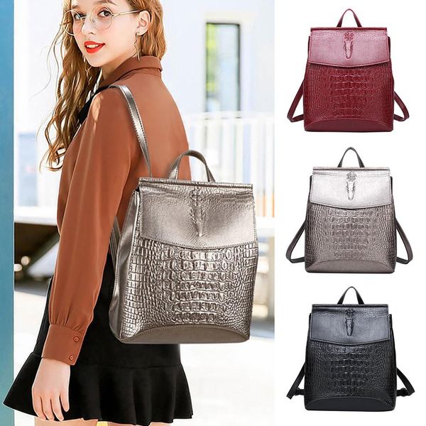 women's backpack leisure travel bag couple backpack waterproof bag anti-theft fashion leather dropship y10.7
women's backpack leisure travel bag couple backpack waterproof bag anti-theft fashion leather dropship y10.7