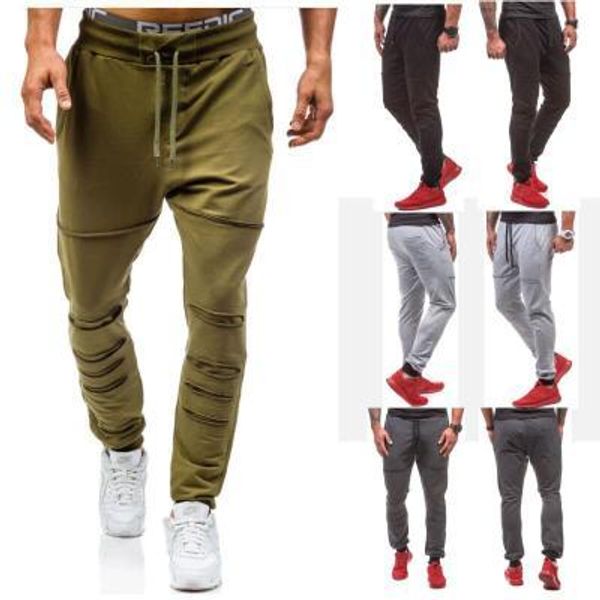 hole joggers 2017 men gyms pants casual elastic cotton mens fitness workout pants skinny,sweatpants trousers jogger pants, Black
hole joggers 2017 men gyms pants casual elastic cotton mens fitness workout pants skinny,sweatpants trousers jogger pants, Black
