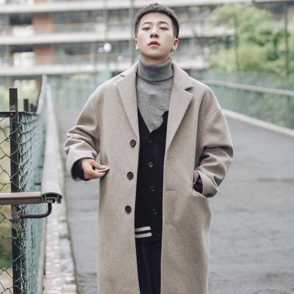 ewq / men's wear 2020 long sleeve pockets turn-down collar button coat loose man's korea style personality solid jacket fs935, Tan;black
ewq / men's wear 2020 long sleeve pockets turn-down collar button coat loose man's korea style personality solid jacket fs935, Tan;black