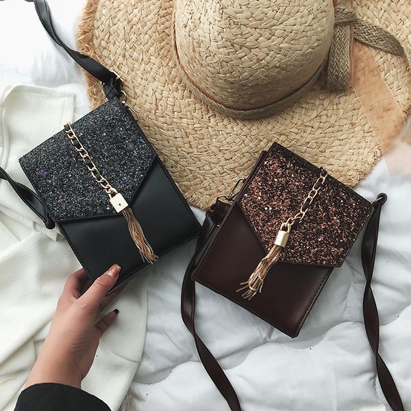 women's pack new 2019 fashion shoulder bag sequins texture pu leather shoulder messenger bags solid color messenger bag female
women's pack new 2019 fashion shoulder bag sequins texture pu leather shoulder messenger bags solid color messenger bag female