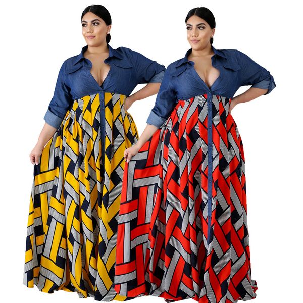 yf1001summer national style retro european and american women's casual dresses v-neck big swing dress, Black;gray
yf1001summer national style retro european and american women's casual dresses v-neck big swing dress, Black;gray