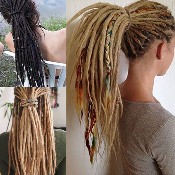 5pcs 20 24inch dreadlocks hair extensions ombre two tone for men & women synthetic handmade twist crochet braids for reggae & hip-hop, Black
5pcs 20 24inch dreadlocks hair extensions ombre two tone for men & women synthetic handmade twist crochet braids for reggae & hip-hop, Black