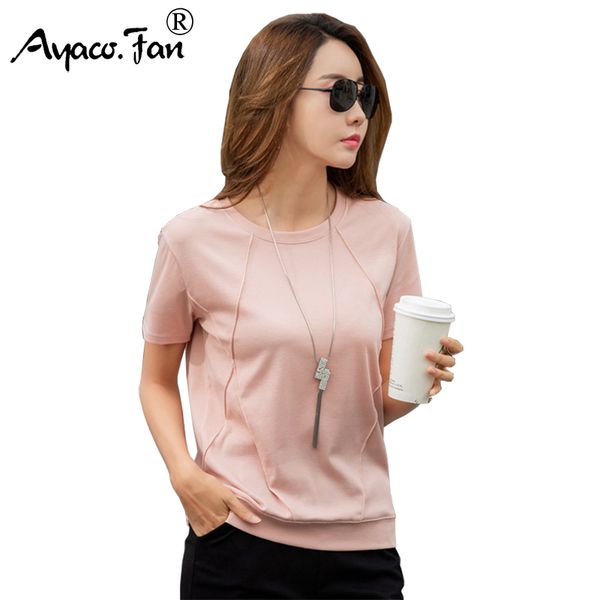 t-shirts cotton women shirts loose fit shirt summer 2019 female soft short sleeve undershirt ladies tshirt harajuku tees, Black
t-shirts cotton women shirts loose fit shirt summer 2019 female soft short sleeve undershirt ladies tshirt harajuku tees, Black
