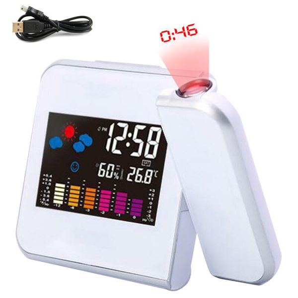 creative projection alarm clock with weather station date display usb charger snooze projection led digital clock
creative projection alarm clock with weather station date display usb charger snooze projection led digital clock